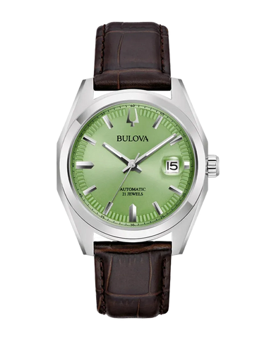 Bulova - Surveyor Automatic Green Dial Leather Strap