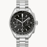 Bulova - Black Dial Stainless Steel Lunar Pilot Watch
