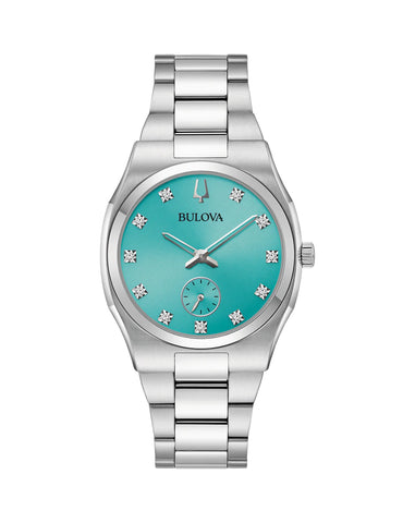 Bulova - Womens Classic Surveyor Diamond Turquoise