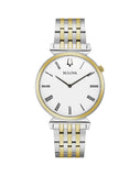 Bulova -  Regatta White Dial Stainless Steel Men's Watch