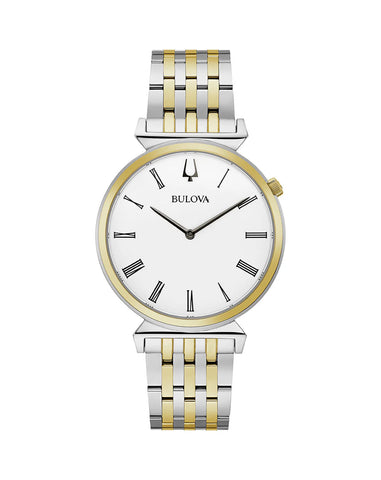 Bulova -  Regatta White Dial Stainless Steel Men's Watch