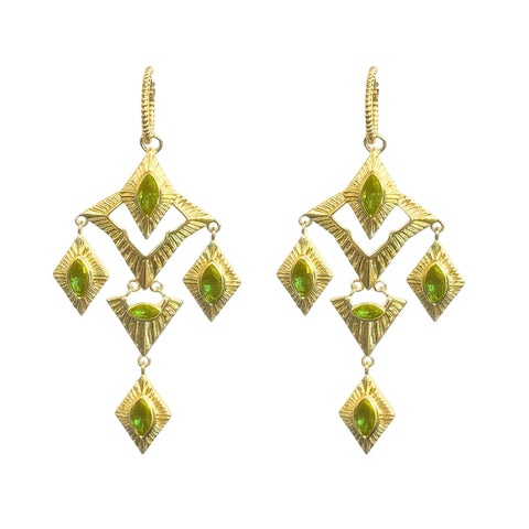 Lindi Kingi - Sagrada Earrings | Gold & Peridot