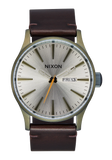 Nixon - Sentry Leather Vintage White/Surplus