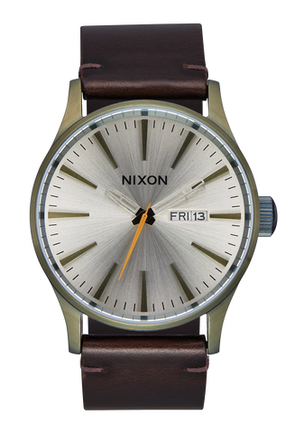 Nixon - Sentry Leather Vintage White/Surplus