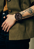 Nixon - 51-30 Chrono Leather Chocolate & Dark Roast Brown