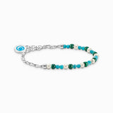 Thomas Sabo CHARMISTA - Turquoise Silver Bracelet with Charmista Coin