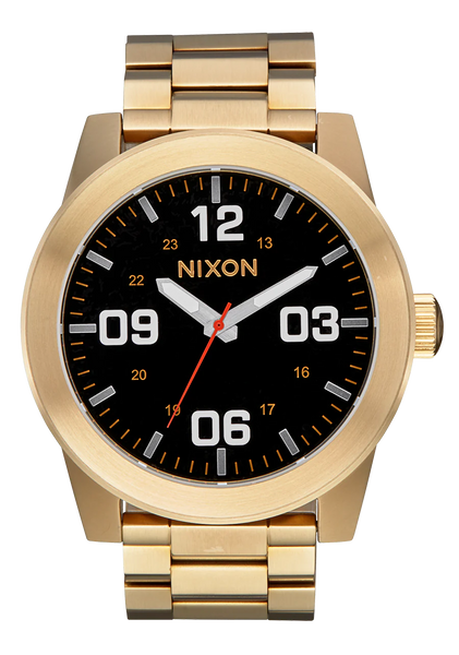 Nixon - Corporal Stainless Steel Watch Yellow Gold/Black