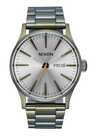 Nixon - Sentry Stainless Steel Watch Vintage White/Surplus