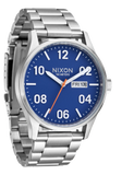 Nixon - Sentry Stainless Steel Silver/Cobalt