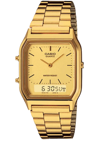 Casio - Duo Cream Face, Gold Tone Stainless Steel