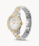 Emporio Armani - Three Hand Two Tone Stainless Steel Ladies Watch