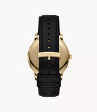 Emporio Armani - Three-Hand Date Green/Black Leather Watch