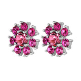 Dyrberg/Kern - Aude Shiny Silver Earrings Pink