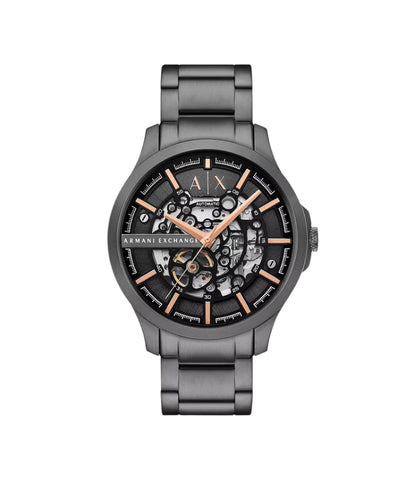 Armani Exchange - Automatic Gunmetal Stainless Steel Watch