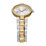 Armani Exchange - Silver Dial Gold Two Toned Stainless Steel Watch