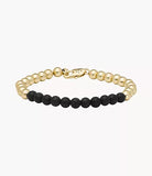 Armani Exchange - Two-Tone Brass Beaded Bracelet