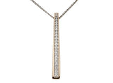 Brent Weatherall - Diamond Set Channel Pendant in Rose Gold