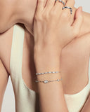 Ania Haie - Silver Bezel Organic Dome Pebble Bracelet