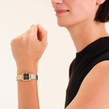 Rosefield Watches - Boxelle Gold Black Dial Crystals