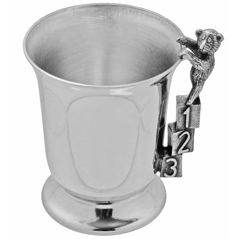Childs Tankard - Silver Pewter 123 / ABC Cup