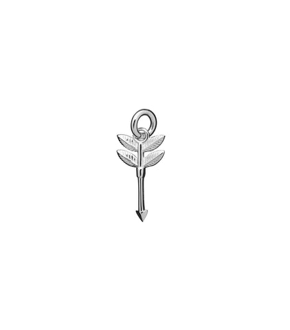 Karen Walker - Mini Feather Arrow Charm Silver