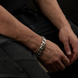 Brent Weatherall - Sterling Silver Hammered Curb Chain Bracelet