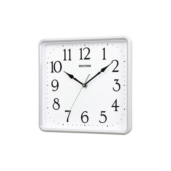 Rhythm - Analog White Case Wall Clock