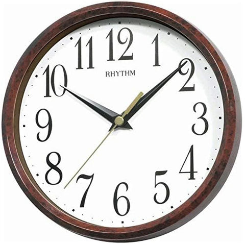 Rhythm - Wall Table Clock Brown Plastic