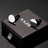 Najo - Clásico Round Men’s Silver Cufflinks