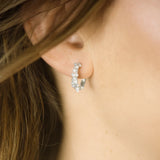 Fabuleux Vous - Silver Perle Silver Twisted Pearl Petite Hoop Earring