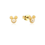 Couture Kingdom - Precious Metal Mickey Mouse Pearl Stud Earrings