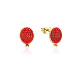 Disney Couture Kingdom -  Winnie The Pooh Red Crystal Balloon Stud Earrings
