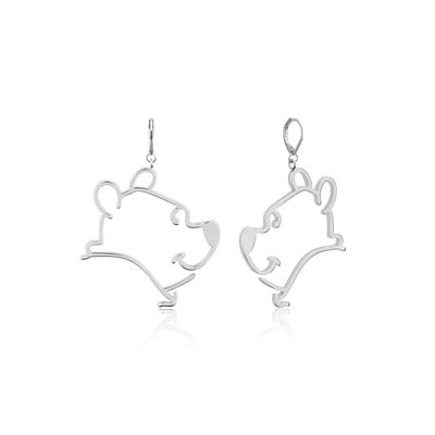 Disney Couture Kingdom - Winnie the Pooh Outline Drop Earrings