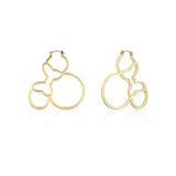 Disney Couture Kingdom - Yellow Gold Plated Minnie Outline Hoops