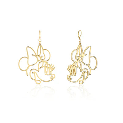 Disney Couture Kingdom - Yellow Gold Minnie Wire Drops