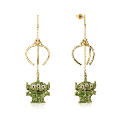 Disney Couture Kingdom - Toy Story Alien Crystal Claw Drop Earrings
