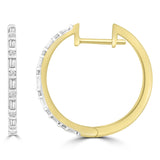 Brent Weatherall - 9ct Yellow Gold Baguette & Single Cut Diamond