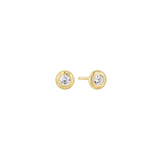 Ania Haie - Gold Textured Bezel-Set Studs