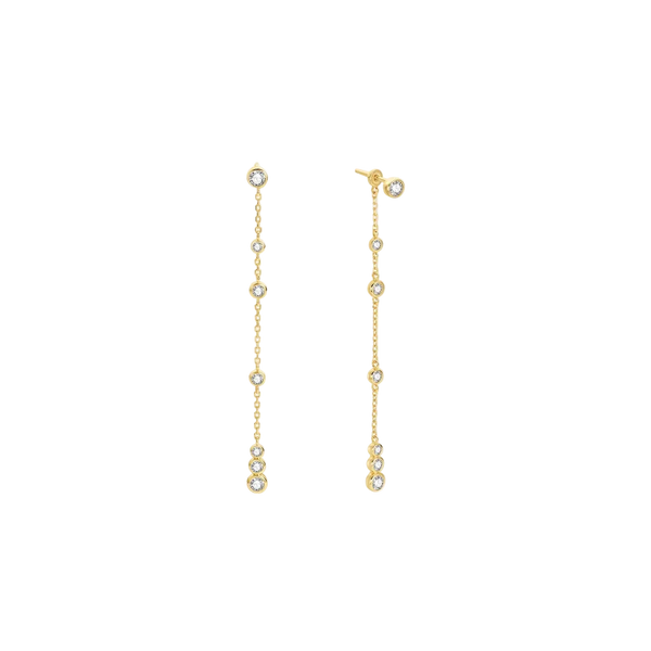 Ania Haie - Gold Cascade Station Drop Earrings