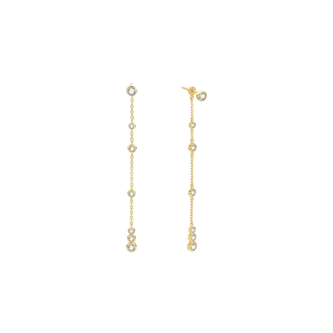Ania Haie - Gold Cascade Station Drop Earrings