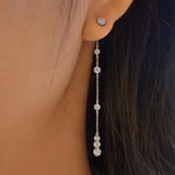 Ania Haie - Silver Cascade Station Drop Earrings