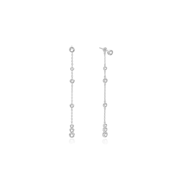 Ania Haie - Silver Cascade Station Drop Earrings