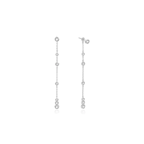 Ania Haie - Silver Cascade Station Drop Earrings