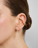 Ania Haie - Wanderer Gold CZ Oval Dangle Earrings