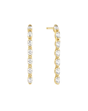 Ania Haie - Wanderer Gold CZ Oval Dangle Earrings