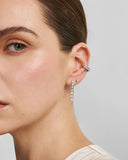 Ania Haie - Wanderer Silver CZ Oval Dangle Earrings