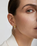 Ania Haie - Fluid Gold Curved CZ Teardrop Stud