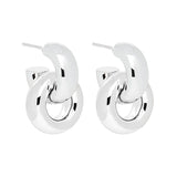 Najo - Tumble Silver Earring