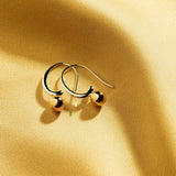 Najo - Fern Two-Tone Earrings