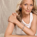 Najo - Dune Medium Hoop Earring Silver